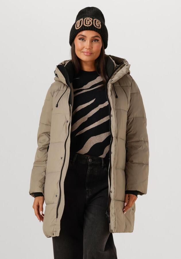 WITHBLACK Dames Jassen Wblabby 3 4 Puffer Jacket Taupe - Foto 4