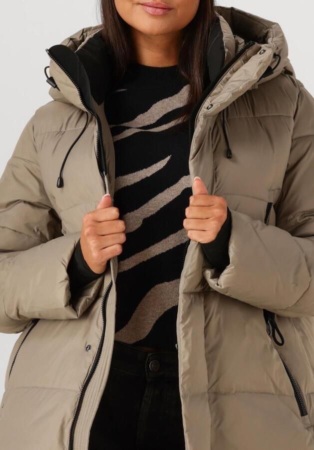 WITHBLACK Dames Jassen Wblabby 3 4 Puffer Jacket Taupe - Foto 2