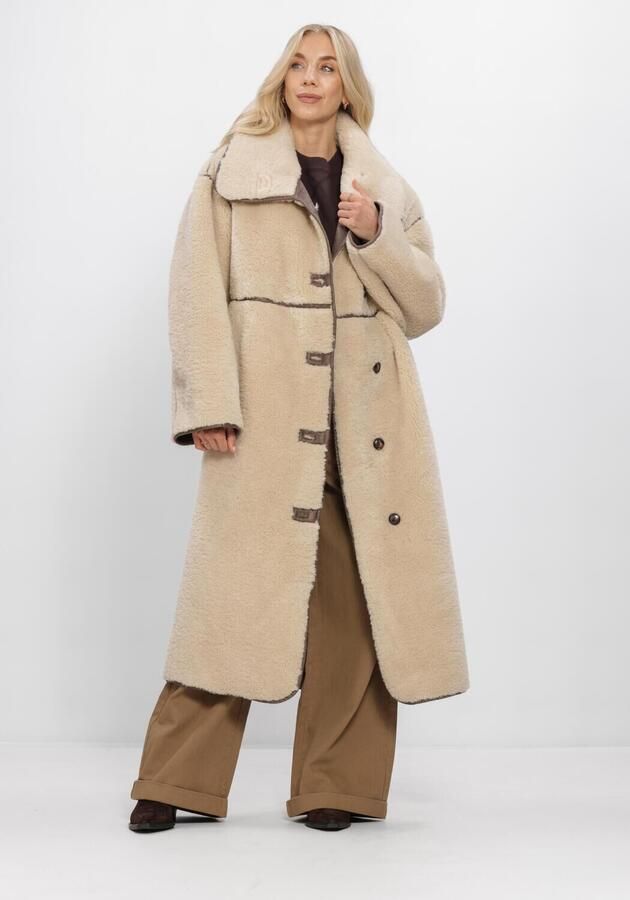 WITHBLACK Dames Jassen Wbldajana Pile Coat Beige