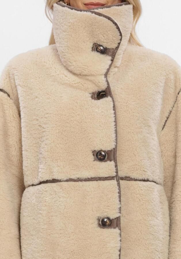 WITHBLACK Dames Jassen Wbldajana Pile Coat Beige - Foto 3
