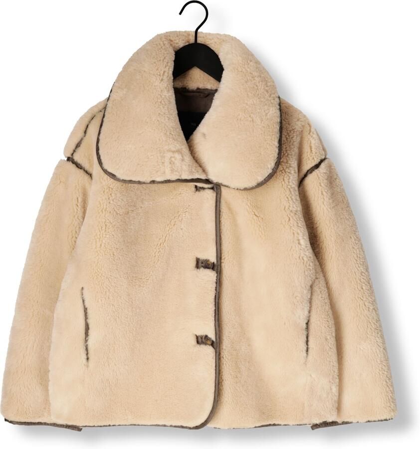 WITHBLACK Dames Jassen Wbldajana Pile Jacket Beige