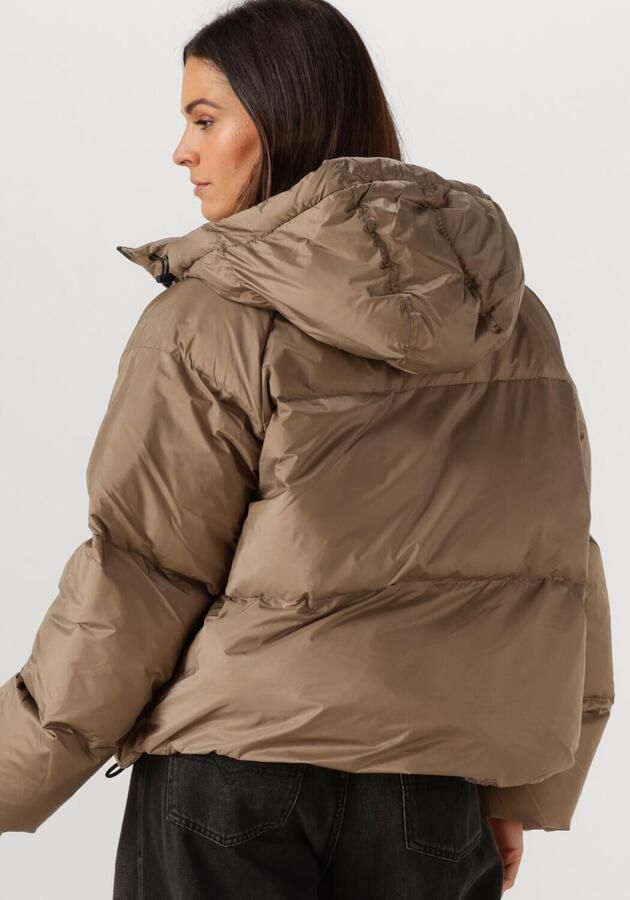 WITHBLACK Dames Jassen Wblemma Short Down Puffer Jacket Taupe - Foto 2