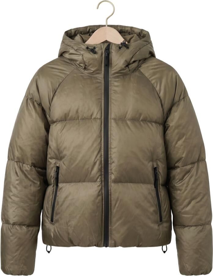 WITHBLACK Dames Jassen Wblemma Short Down Puffer Jkt Khaki - Foto 2