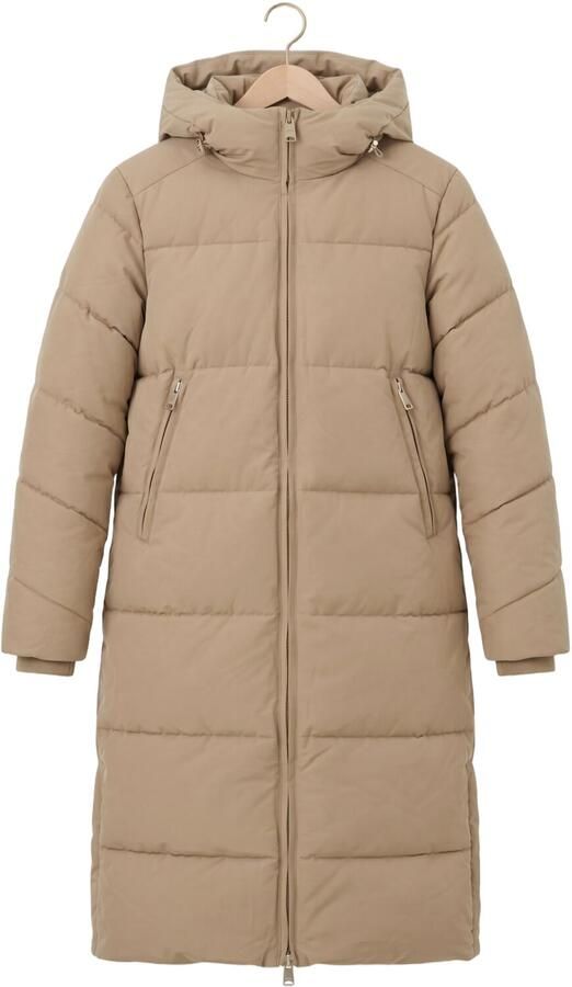 WITHBLACK Dames Jassen Wblglorian Long Puffer Coat Beige - Foto 4