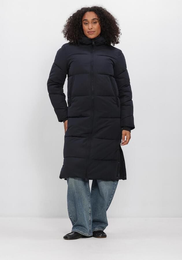 WITHBLACK Dames Jassen Wblglorian Long Puffer Coat Donkerblauw
