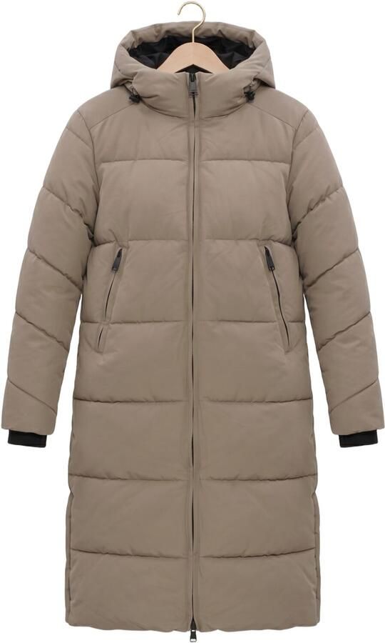 WITHBLACK Dames Jassen Wblglorian Long Puffer Coat Taupe - Foto 4