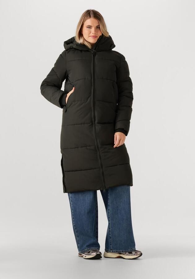 WITHBLACK Dames Jassen Wblglorian Long Puffer Jacket Donkergroen - Foto 4