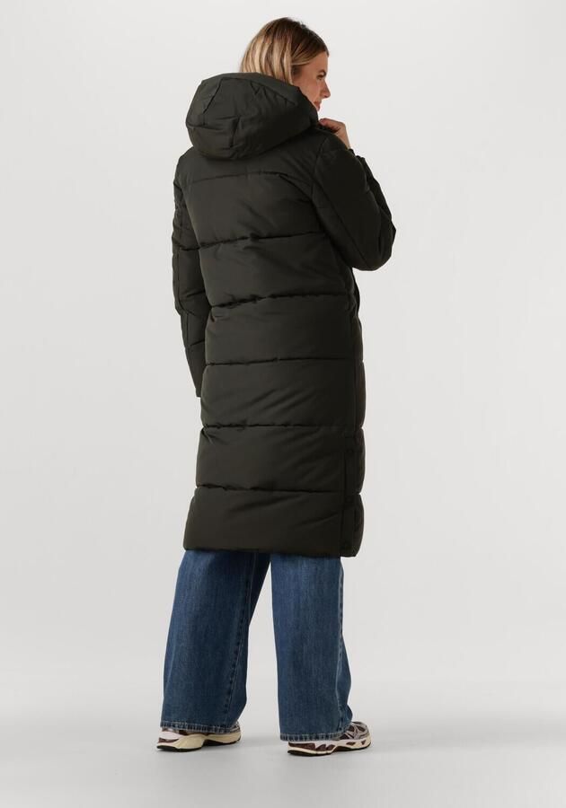 WITHBLACK Dames Jassen Wblglorian Long Puffer Jacket Donkergroen