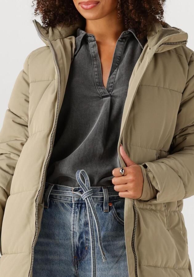WITHBLACK Dames Jassen Wblglorian Long Puffer Jacket Zand - Foto 2