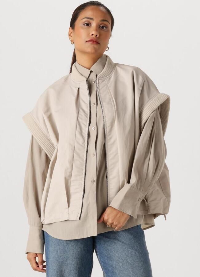 WITHBLACK Dames Jassen Wblimperial Waistcoat Beige