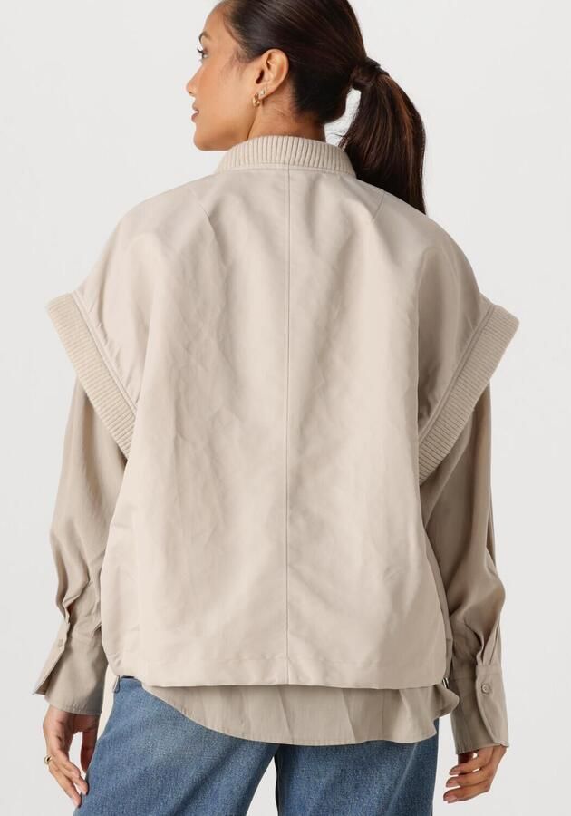 WITHBLACK Dames Jassen Wblimperial Waistcoat Beige - Foto 3