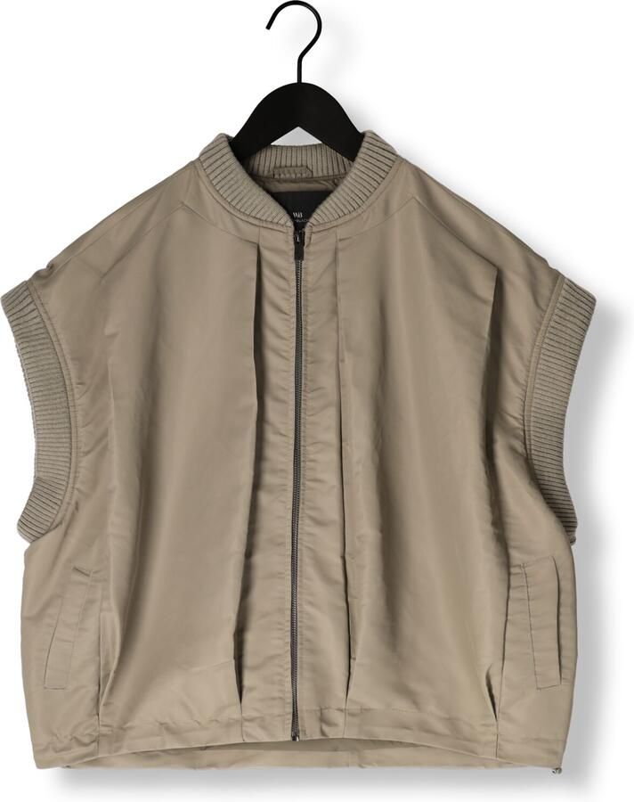 WITHBLACK Dames Jassen Wblimperial Waistcoat Khaki