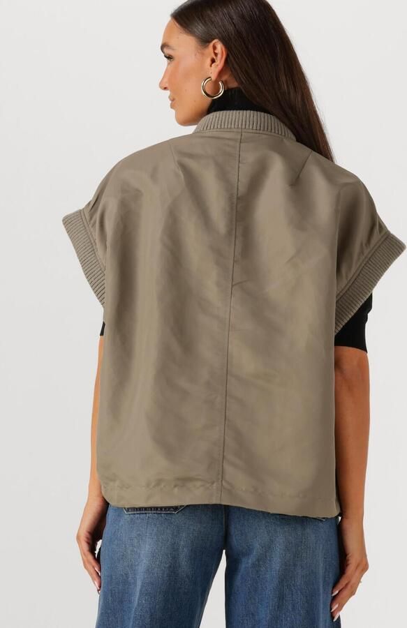 WITHBLACK Dames Jassen Wblimperial Waistcoat Khaki - Foto 3