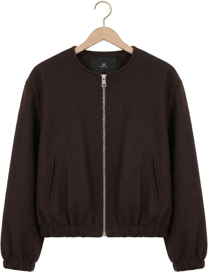 WITHBLACK Dames Jassen Wblkennedy Bomber Jacket Bruin - Foto 2