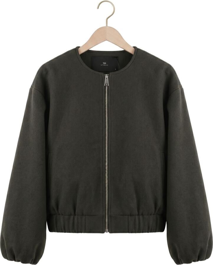 WITHBLACK Dames Jassen Wblkennedy Bomber Jacket Donkergroen - Foto 2