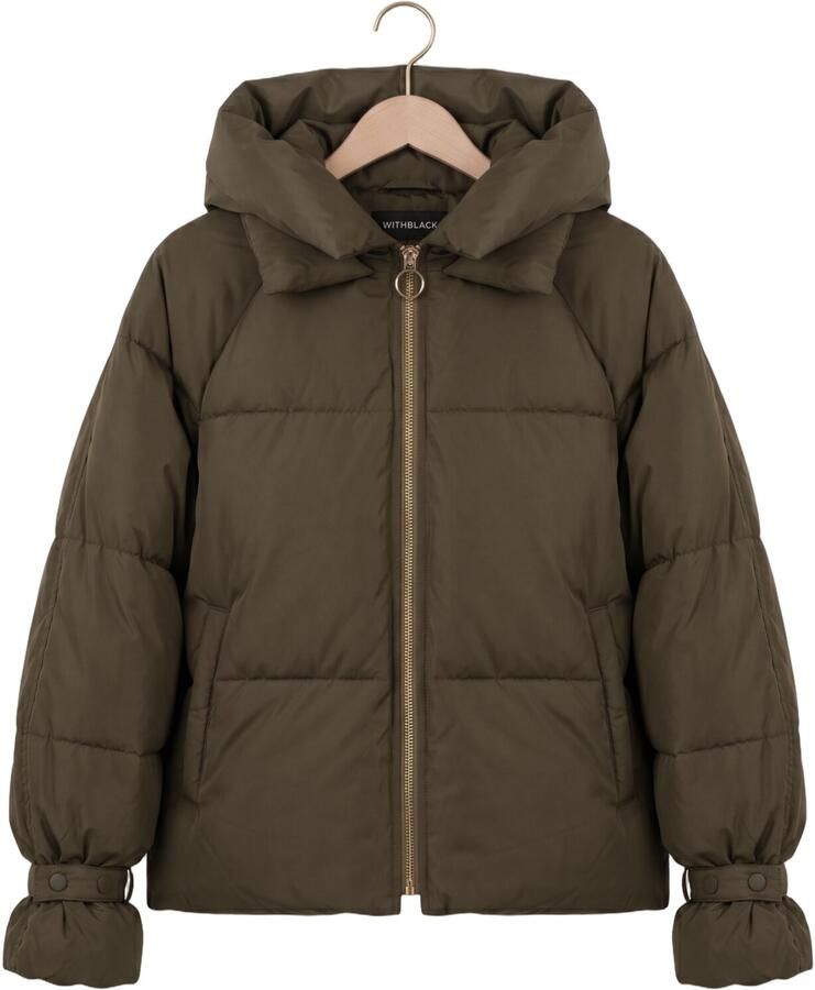 WITHBLACK Dames Jassen Wblkylie Real Down Jacket Khaki - Foto 2