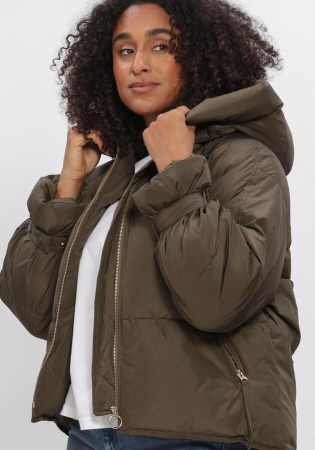 WITHBLACK Dames Jassen Wblkylie Real Down Jacket Khaki - Foto 4