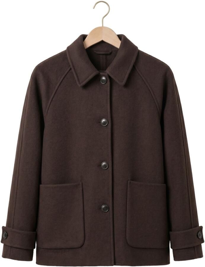 WITHBLACK Dames Jassen Wbllucia Mel Wool Jacket Bruin - Foto 2