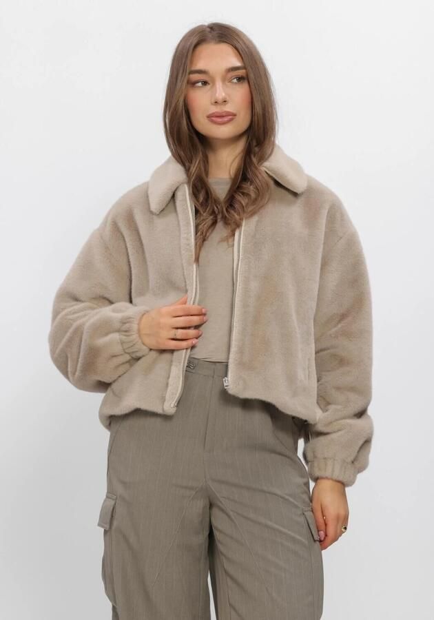 WITHBLACK Dames Jassen Wblnohr Faux Fur Jacket Beige