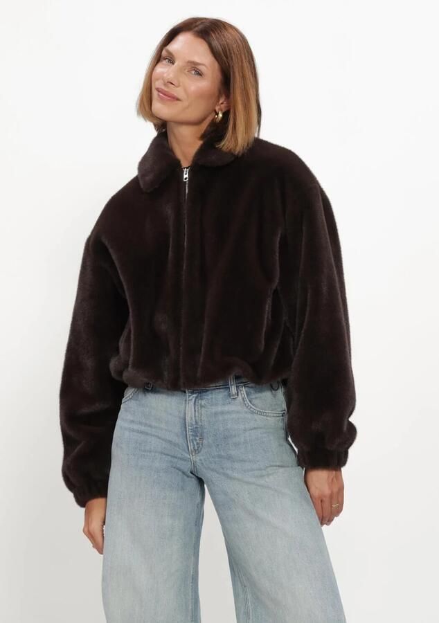 WITHBLACK Dames Jassen Wblnohr Faux Fur Jacket Bruin
