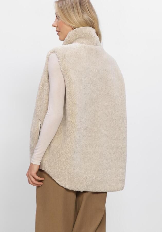 WITHBLACK Dames Jassen Wblpernille Pile Waistcoat Beige - Foto 2