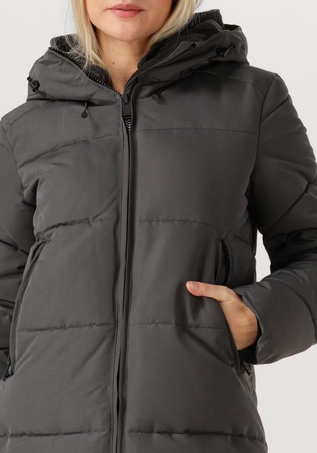 WITHBLACK Dames Jassen Wblsophie Maxi Puffer Coat Donkergrijs - Foto 3