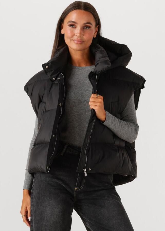WITHBLACK Dames Jassen Wblvanessa Puffer Waistcaot Zwart - Foto 4