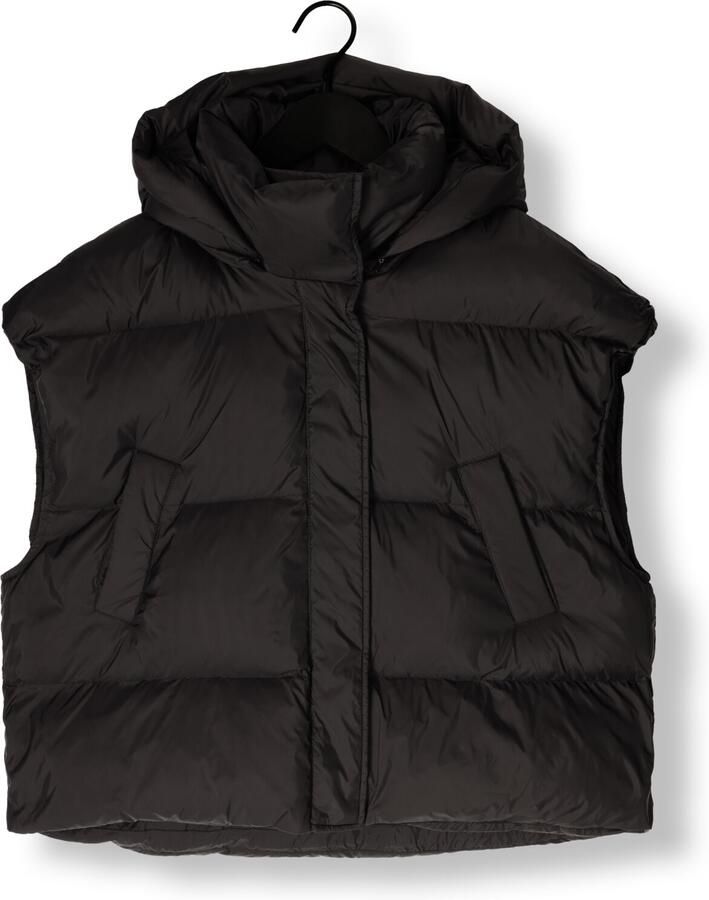 WITHBLACK Dames Jassen Wblvanessa Puffer Waistcaot Zwart