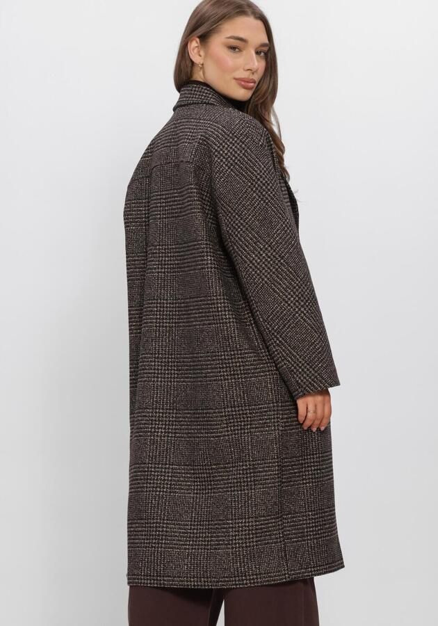 WITHBLACK Dames Jassen Wblvista Checked Coat Bruin - Foto 2