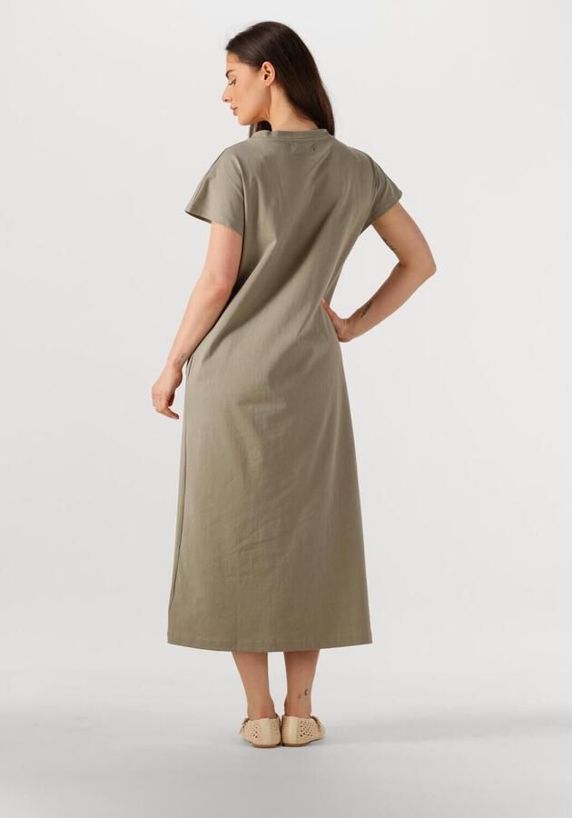 WITHBLACK Dames Jurken Wblcarma Long V-neck Dress Khaki - Foto 2
