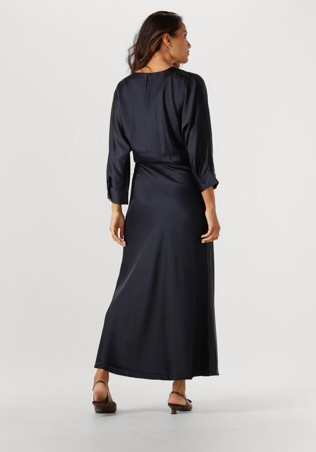 WITHBLACK Dames Jurken Wbldagmar Sateen Dress Donkerblauw