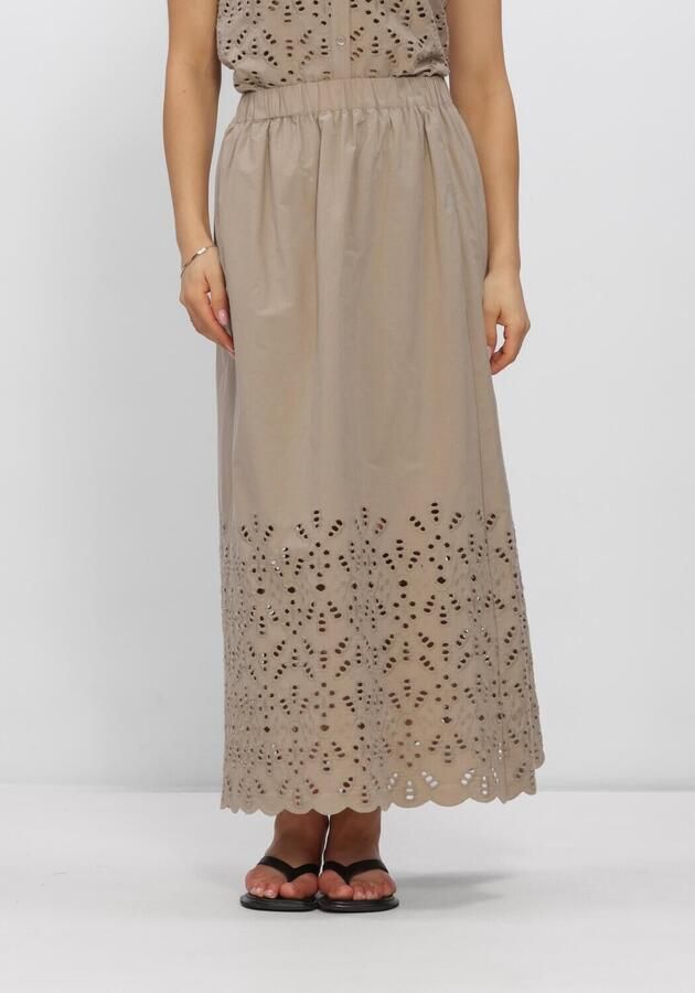 WITHBLACK Dames Rokken Wblmarit Maxi Skirt Zand