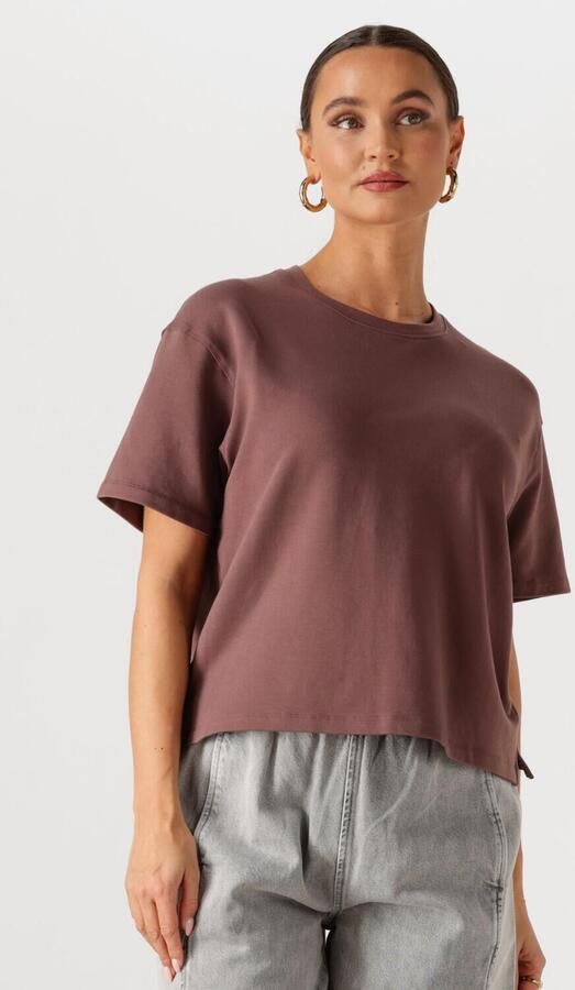 WITHBLACK Dames Tops & T-shirts Sltindra Ss Tee Bruin