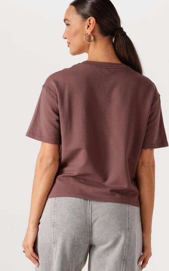 WITHBLACK Dames Tops & T-shirts Sltindra Ss Tee Bruin - Foto 4