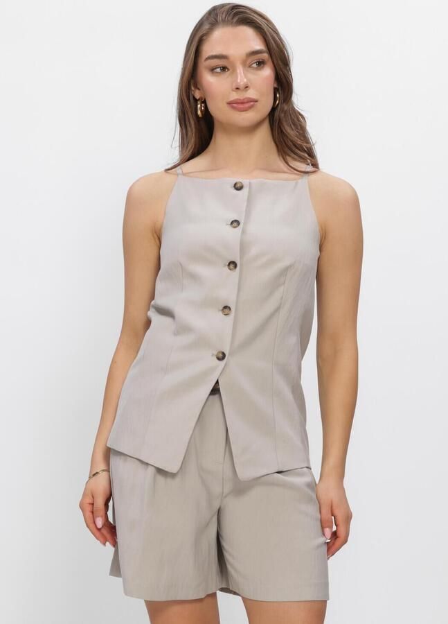 WITHBLACK Dames Tops & T-shirts Wblmaritsa Waistcoat Zand