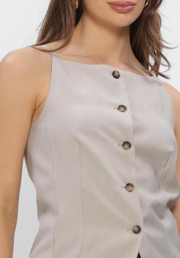 WITHBLACK Dames Tops & T-shirts Wblmaritsa Waistcoat Zand - Foto 3