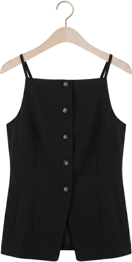 WITHBLACK Dames Tops & T-shirts Wblmaritsa Waistcoat Zwart - Foto 4