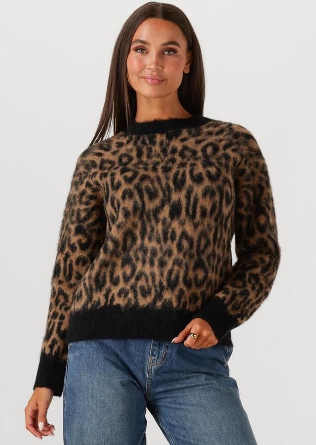 WITHBLACK Dames Truien & Vesten Wblalondra Ls Leo Pullover Bruin - Foto 4