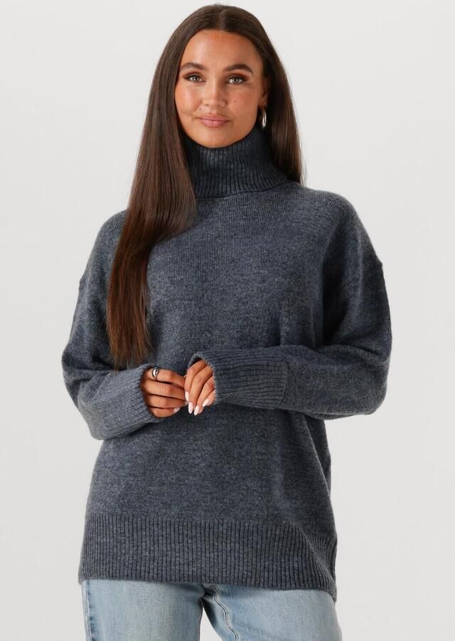 WITHBLACK Dames Truien & Vesten Wblalva Long Roll Neck Sweater Donkerblauw - Foto 4