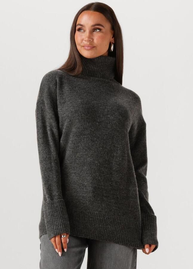 WITHBLACK Dames Truien & Vesten Wblalva Long Roll Neck Sweater Donkergrijs - Foto 4