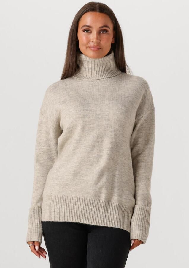 WITHBLACK Dames Truien & Vesten Wblalva Long Roll Neck Sweater Ecru - Foto 4