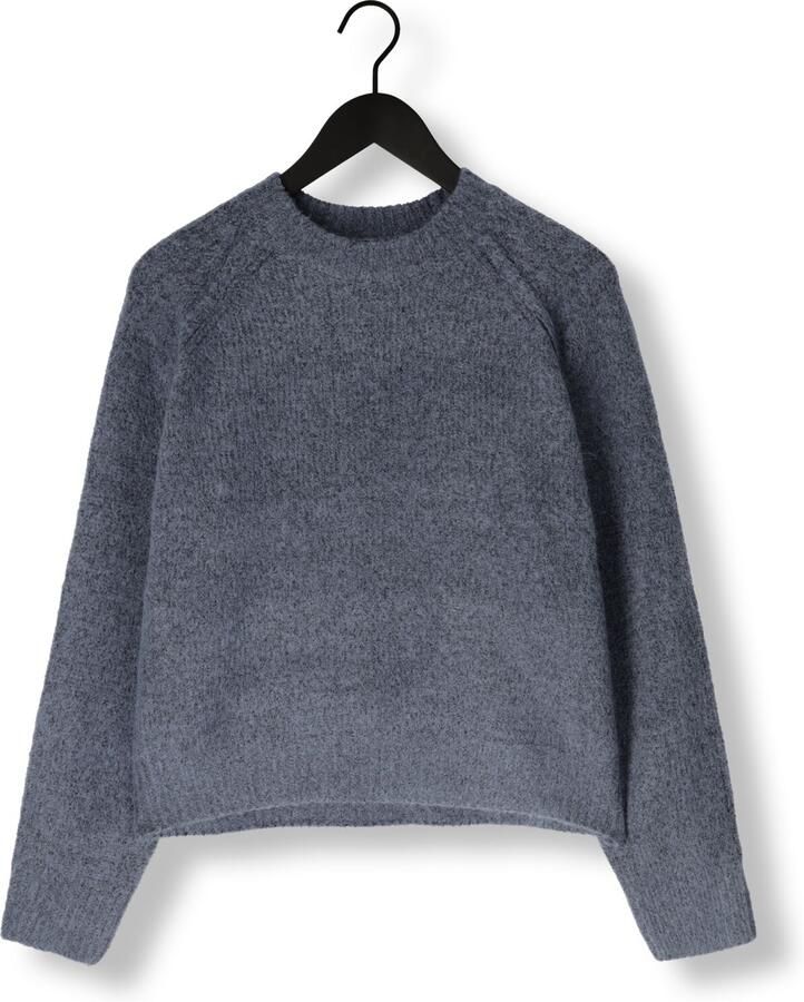 WITHBLACK Dames Truien & Vesten Wblandrea Ls Cropped Pullover Blauw