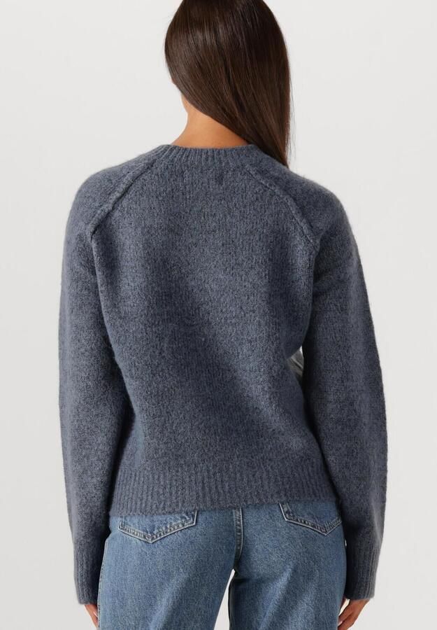 WITHBLACK Dames Truien & Vesten Wblandrea Ls Cropped Pullover Blauw - Foto 3