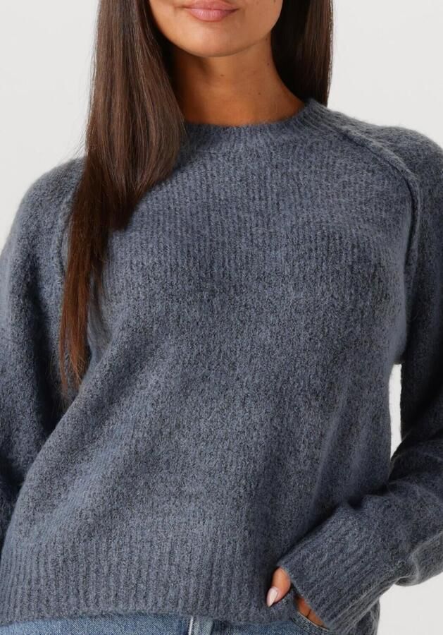 WITHBLACK Dames Truien & Vesten Wblandrea Ls Cropped Pullover Blauw - Foto 2