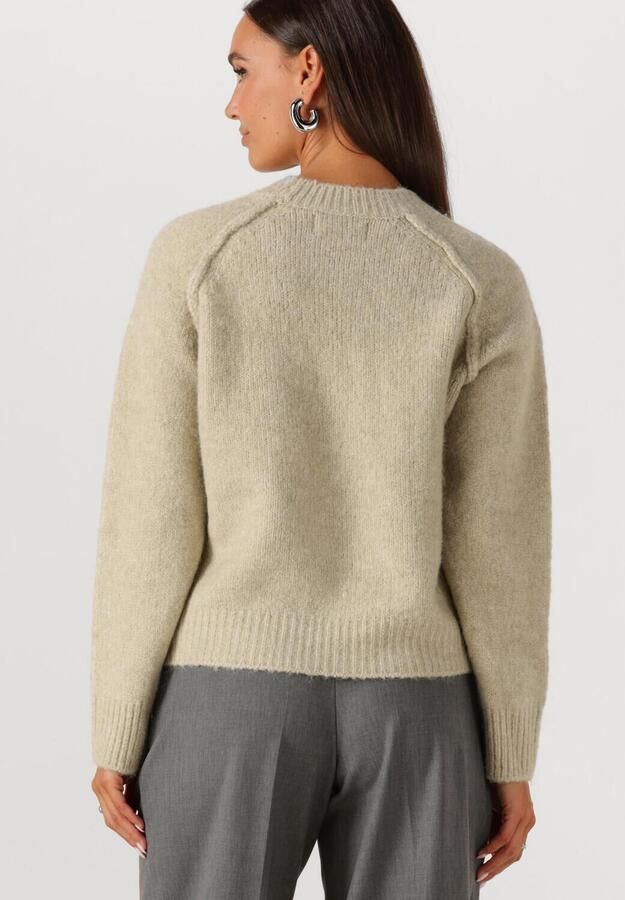 WITHBLACK Dames Truien & Vesten Wblandrea Ls Cropped Pullover Zand - Foto 3