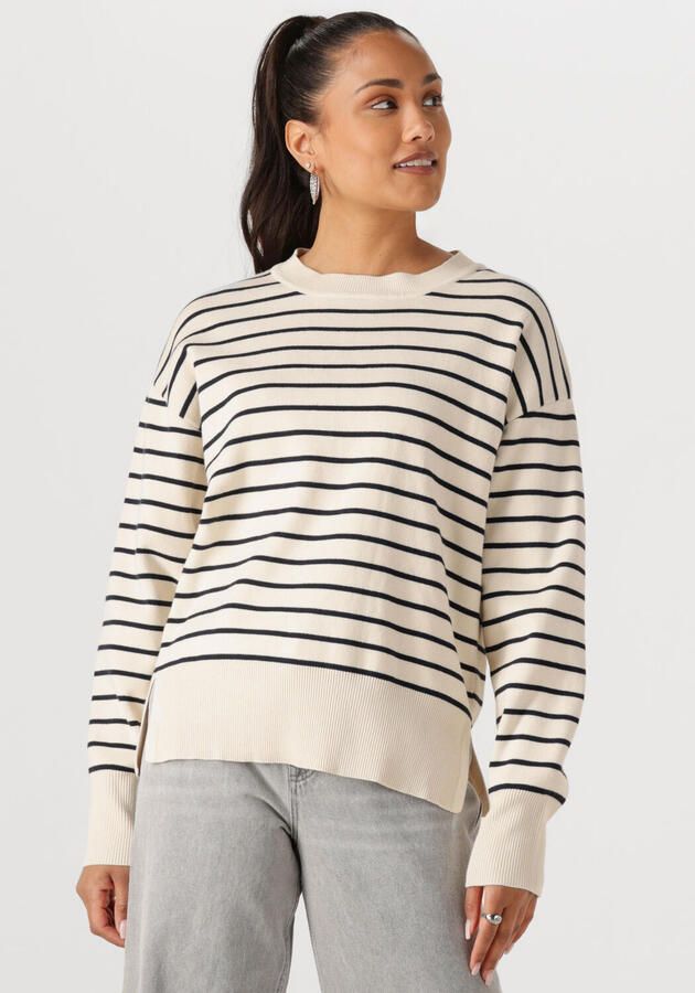 WITHBLACK Dames Truien & Vesten Wblbarbara Ls Striped Pullover Ecru - Foto 4