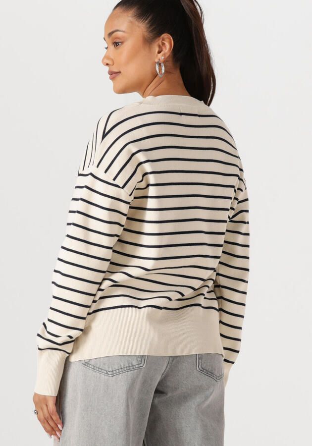 WITHBLACK Dames Truien & Vesten Wblbarbara Ls Striped Pullover Ecru - Foto 2