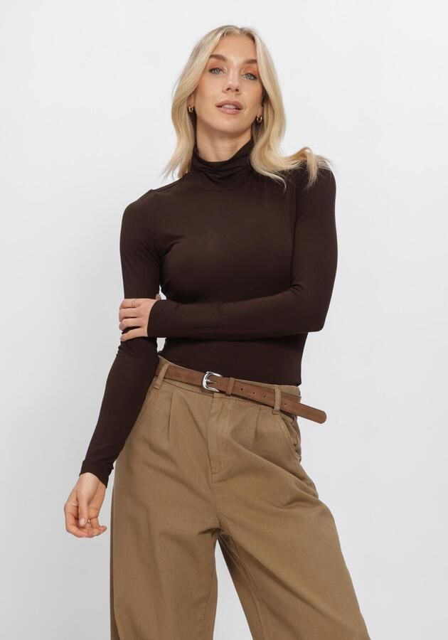 WITHBLACK Dames Truien & Vesten Wbllena Ls Turtleneck Bruin
