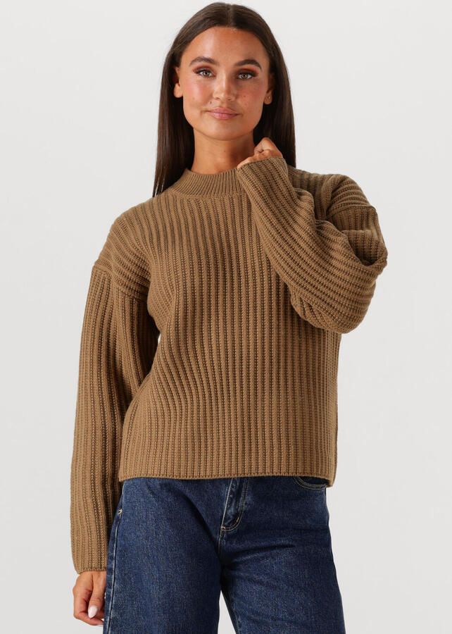 WITHBLACK Dames Truien & Vesten Wblpoppy O-neck Sweater Bruin - Foto 4