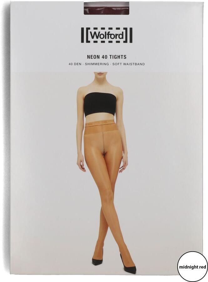 WOLFORD Dames Beenmode Neon 40 Tights Bordeaux